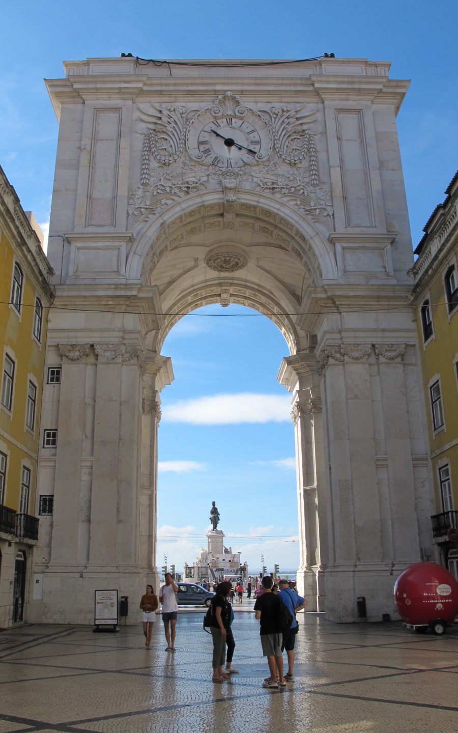 Algumas horas em Lisboa - Arco da rua Augusta