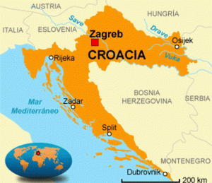 Croácia Mapa