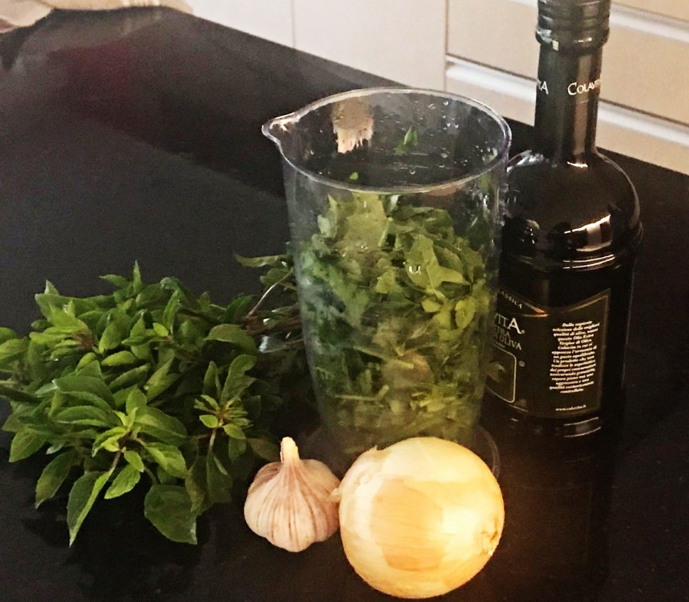 Risoto Verde - ingrediente molho verde