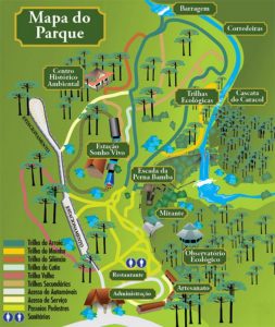 Parque Estadual do Caracol - mapa
