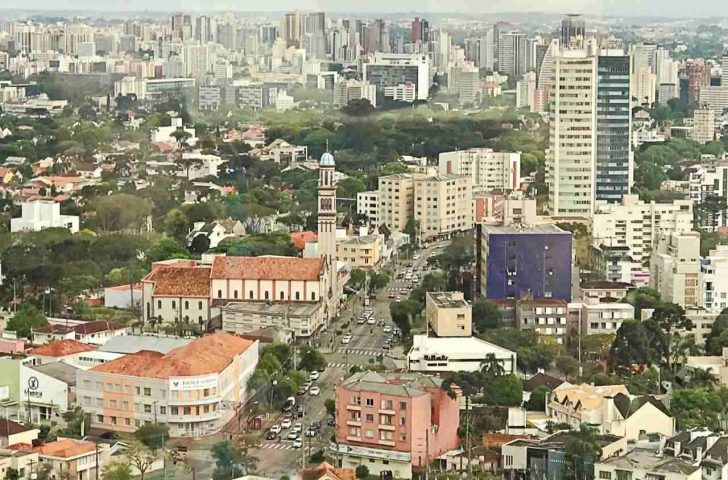 Curitiba vista de cima – visão panorâmica